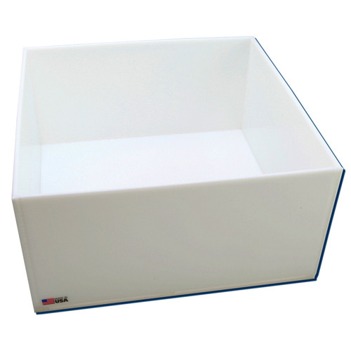 Rectangular Lab Tray, 33 Liter, HDPE, 16" x 16" x 8"