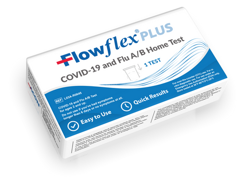 Flowflex Plus Combo Flu A/B and COVID -19 Diagnostic Home Test, each