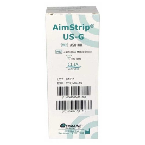 POC AimStrip® US-G Urinalysis (UA) Test, 100 Tests - Professional Use Only