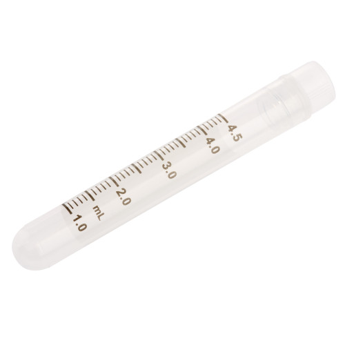 CF Cryogenic Vials, 4.5 mL, Internal Thread, Round-Bottom, Sterile, 100 per Resealable Bag, case/100