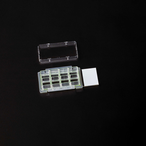 Cell Culture Slide, 8 Chamber Glass, Sterile, 6 per Tray, 2 Trays per Box, case/12