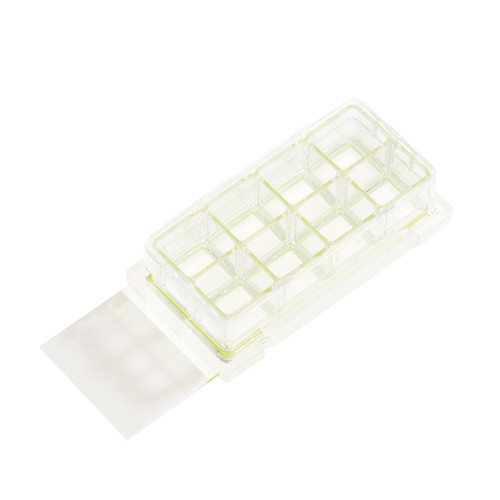 Cell Culture Slide, 8 Chamber Glass, Sterile, 6 per Tray, 2 Trays per Box, case/12