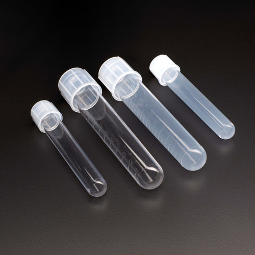 Tube Only, 14mL, Culture Tube, Polypropylene, 1000 per Resealable Bag, case/1000