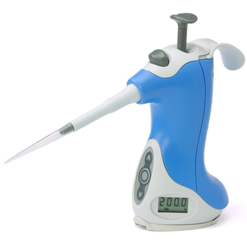 Ovation Pipette, 20-200 uL, Quick-Set, Blue, each