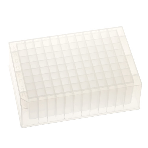 Storage Plate, 2 mL, 96 Deep-Well, Polypropylene, Square-Well, V-Bottom, 5 per Pack, case/25