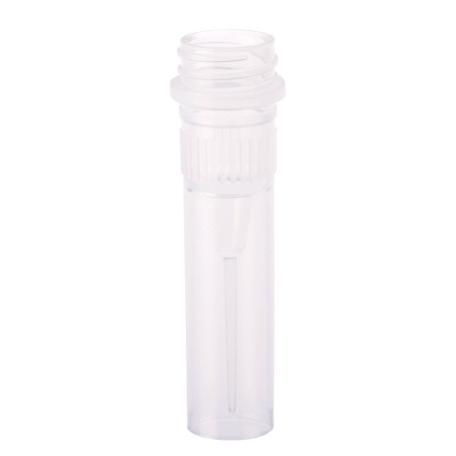 CellTreat Screw Top Micro Tubes (No Caps), PP, 0.5 mL, Self-Standing, Grip Band, Sterile, 500 per Resealable Bag, case/1000