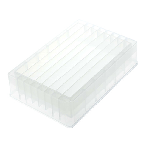 Multiple Cavity Reagent Reservoir, 8-Well, Trough Bottom, Polypropylene, 5 per Pack, case/25