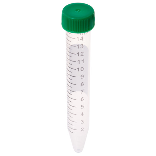 Centrifuge Tubes, 15 mL, Bag, Sterile, 25 per Resealable Bag, case/500