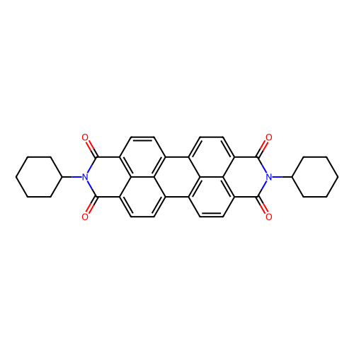 N, N'-Dicyclohexylperylene-3, 4:9, 10-tetracarboxylic acid bisimide, min 99%, 1 gram