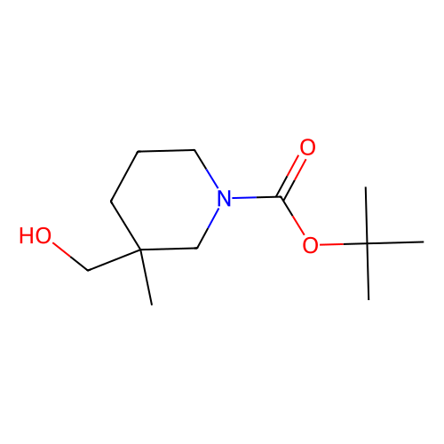 tert-butyl 3-(hydroxymethyl)-3-methylpiperidine-1-carboxylate, min 97%, 1 gram