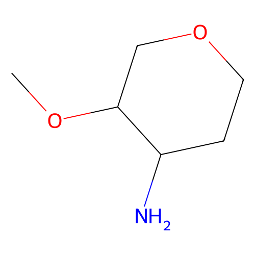 (3R, 4S)-3-methoxyoxan-4-amine, min 97%, 250 mg