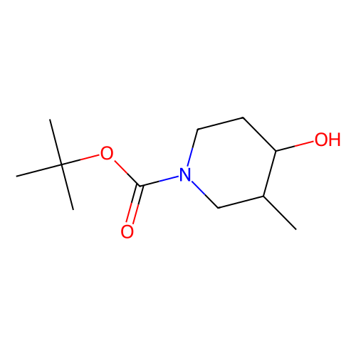 1-?piperidinecarboxylic acid, 4-?hydroxy-?3-?methyl-?, 1, ?1-?dimethylethyl ester, (3r, ?4s)?-?rel-, min 97%, 500 mg