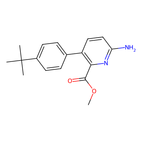 Methyl 6-amino-3-(4-t-butylphenyl)picolinate, min 98%, 5 grams