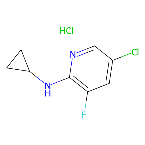 5-Chloro-2-cyclopropylamino-3-fluoropyridine, HCl, min 98%, 100 grams