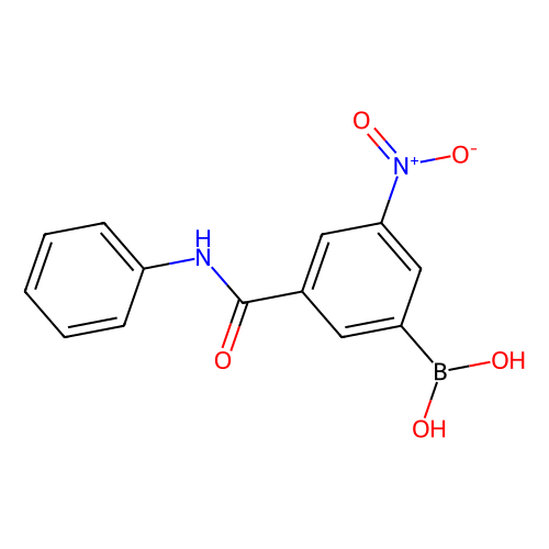 3-(Phenylaminocarbonyl)-5-nitrophenylboronic acid, min 96%, 100 grams