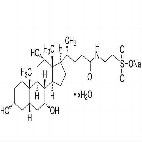 Taurocholic acid sodium salt hydrate, min 95%, 100 grams