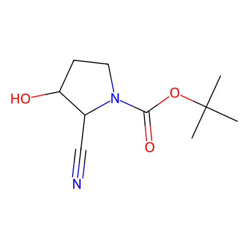 tert?butyl (2R, 3S)?2?cyano?3?hydroxypyrrolidine?1?carboxylate, min 97%, 500 mg