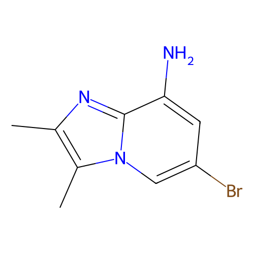 6-Bromo-2, 3-dimethylimidazo[1, 2-a]pyridin-8-ylamine, 1 gram
