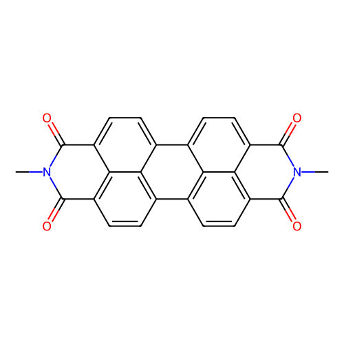 N, N'-Dimethyl-3, 4, 9, 10-perylenetetracarboxylic Diimide, min 92%, 100 grams