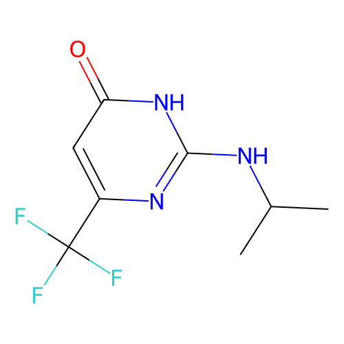 4-Hydroxy-2-isopropylamino-6-(trifluoromethyl)pyrimidine, min 90%, 250 mg