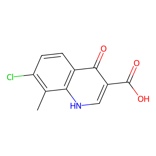 7-Chloro-4-hydroxy-8-methylquinoline-3-carboxylic acid, min 96%, 25 grams