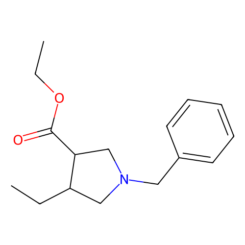 ethyl trans-1-benzyl-4-ethylpyrrolidine-3-carboxylate, min 97%, 1 gram