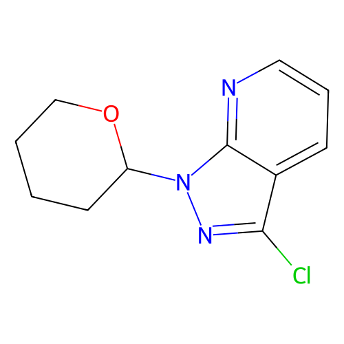 3-chloro-1-(oxan-2-yl)-1H-pyrazolo[3, 4-b]pyridine, min 97%, 1 gram