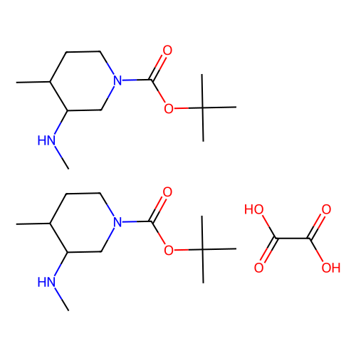 tert-butyl (3S, 4S)-4-methyl-3-(methylamino)piperidine-1-carboxylate hemioxalate, min 97%, 250 mg
