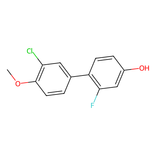 4-(3-Chloro-4-methoxyphenyl)-3-fluorophenol, min 98%, 1 gram