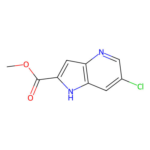 methyl 6-chloro-1H-pyrrolo[3, 2-b]pyridine-2-carboxylate, min 97%, 500 mg