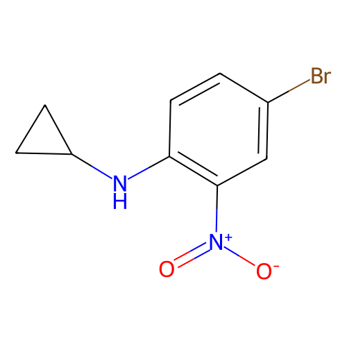N-Cyclopropyl 4-bromo-2-nitroaniline, min 98%, 25 grams