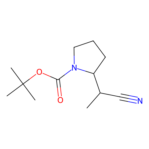 tert-butyl 2-(1-cyanoethyl)pyrrolidine-1-carboxylate, min 97%, 1 gram
