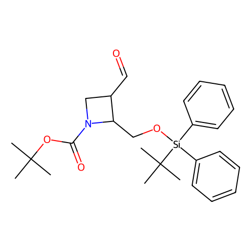 tert-butyl 2-{[(tert-butyldiphenylsilyl)oxy]methyl}-3-formylazetidine-1-carboxylate, min 97%, 100 mg