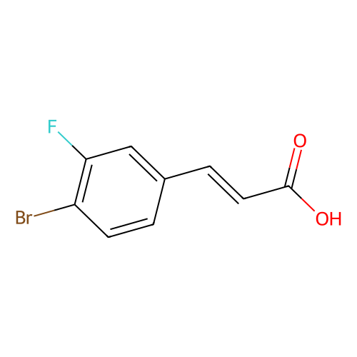 4-Bromo-3-fluorocinnamic acid, min 98%, 5 grams