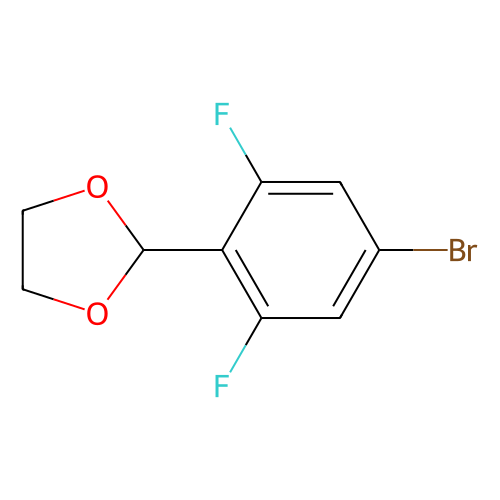 2-(4-Bromo-2, 6-difluorophenyl)-1, 3-dioxolane, min 96%, 5 grams