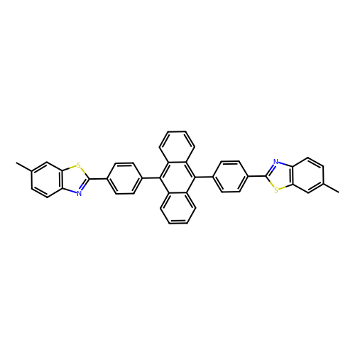 6-Methyl-2-(4-(9-(4-(6-methylbenzo[d ]thiazol-2-yl)phenyl)anthracen-10-yl)phenyl)benzo[d ]thiazole, min 99%, 1 gram