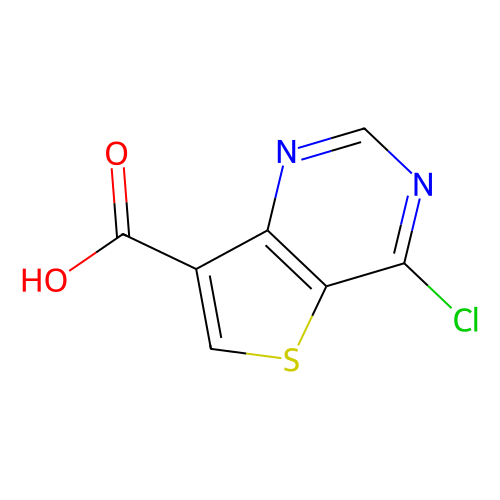 4-chlorothieno[3, 2-d]pyrimidine-7-carboxylic acid, min 97%, 250 mg