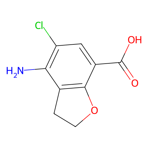 4-Amino-5-chloro-2, 3-dihydrobenzofuran-7-carboxylic Acid, min 97% (HPLC)(T), 10 grams