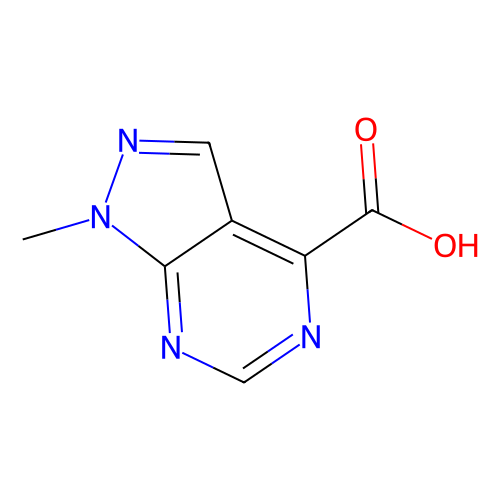 1-methyl-1H-pyrazolo[3, 4-d]pyrimidine-4-carboxylic acid, min 97%, 250 mg