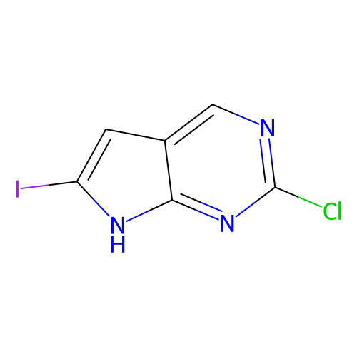 2-chloro-6-iodo-7H-pyrrolo[2, 3-d]pyrimidine, min 97%, 250 mg