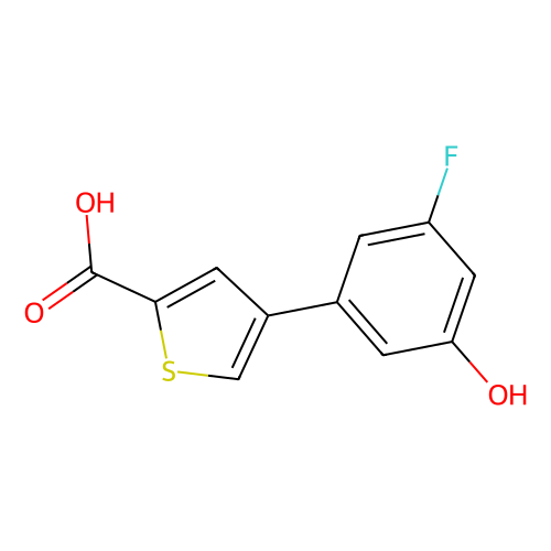 5-(2-Carboxythiophene-4-yl)-3-fluorophenol, min 95%, 1 gram