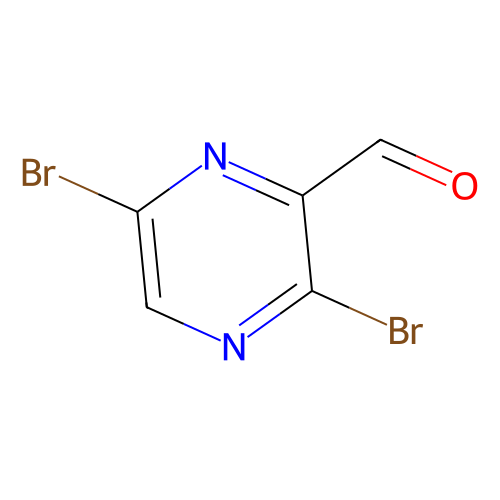 3, 6-Dibromopyrazine-2-carbaldehyde, min 95%, 1 gram