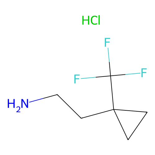 2-[1-(trifluoromethyl)cyclopropyl]ethan-1-amine hydrochloride, min 97%, 250 mg