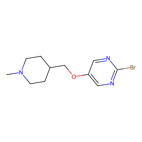2-bromo-5-(1-methyl-piperidin-4-ylmethoxy)pyrimidine, min 97%, 250 mg
