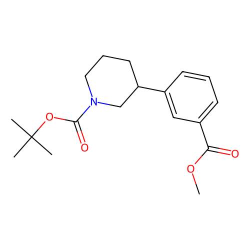 tert-butyl 3-[3-(methoxycarbonyl)phenyl]piperidine-1-carboxylate, min 97%, 1 gram