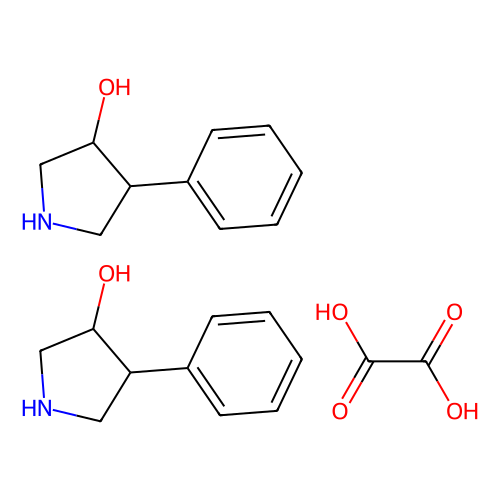 trans-4-phenylpyrrolidin-3-ol hemioxalate, min 97%, 250 mg