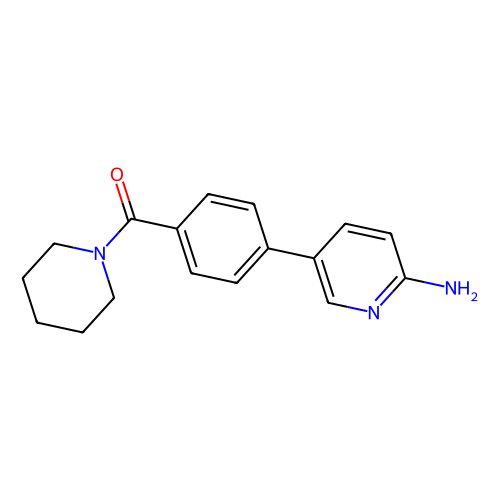 2-Amino-5-[4-(piperidinocarbonyl)phenyl]pyridine, min 98%, 5 grams
