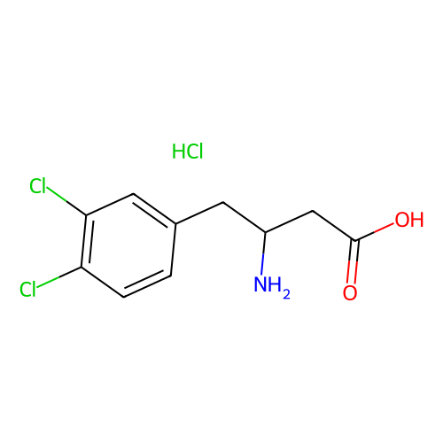 (S)-3-Amino-4-(3, 4-dichlorophenyl)butanoic acid, HCl, min 95%, 1 gram