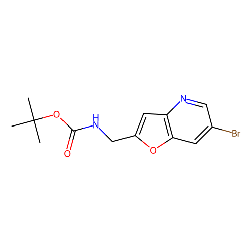 tert-Butyl (6-bromofuro[3, 2-b]pyridin-2-yl)methylcarbamate, 1 gram, Reagent Grade