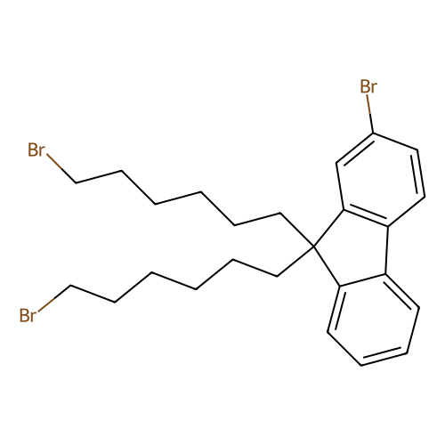 2-Bromo-9, 9-bis(6-bromohexyl)-9H-fluorene, min 98% (HPLC), 1 gram